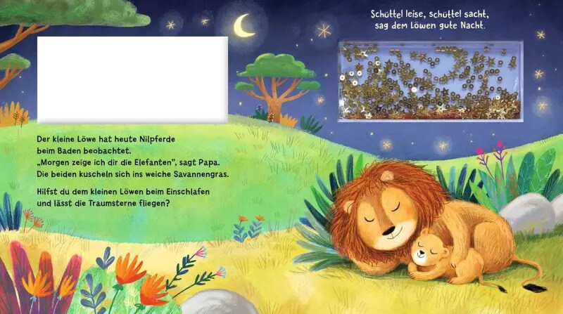 Esslinger Schüttel-Pappe: Schüttel leise, schüttel sacht, sag den Tieren Gute Nacht! (Deutsch, 2022, Madlen Ottenschläger)