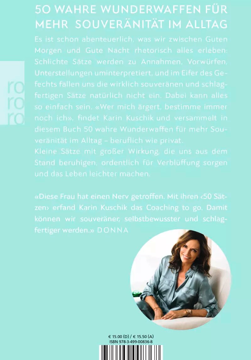 rororo 50 Sätze, die das Leben leichter machen (Deutsch, 2022, Karin Kuschik)