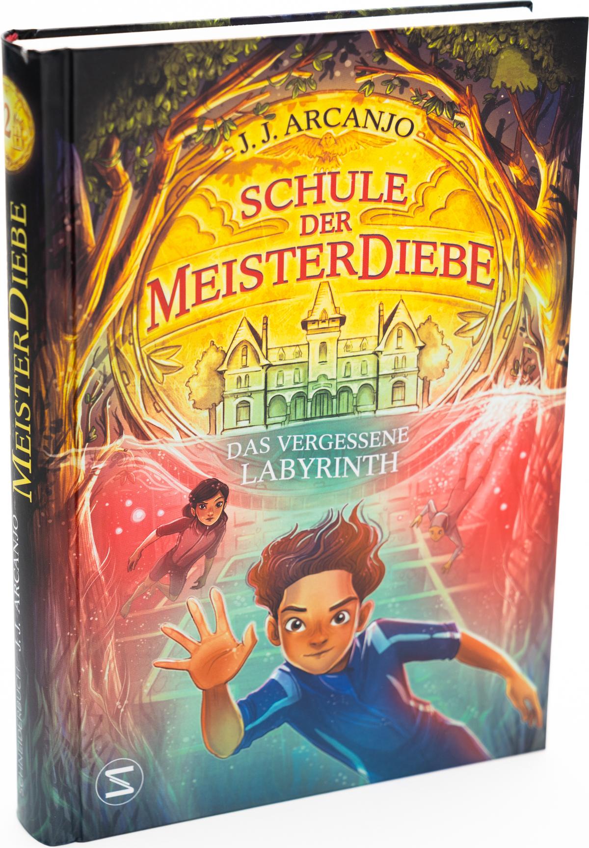 Egmont Schneiderbuch Schule der Meisterdiebe 2: Das vergessene Labyrinth (Deutsch, 2024, J. J. Arcanjo, Maren Illinger)