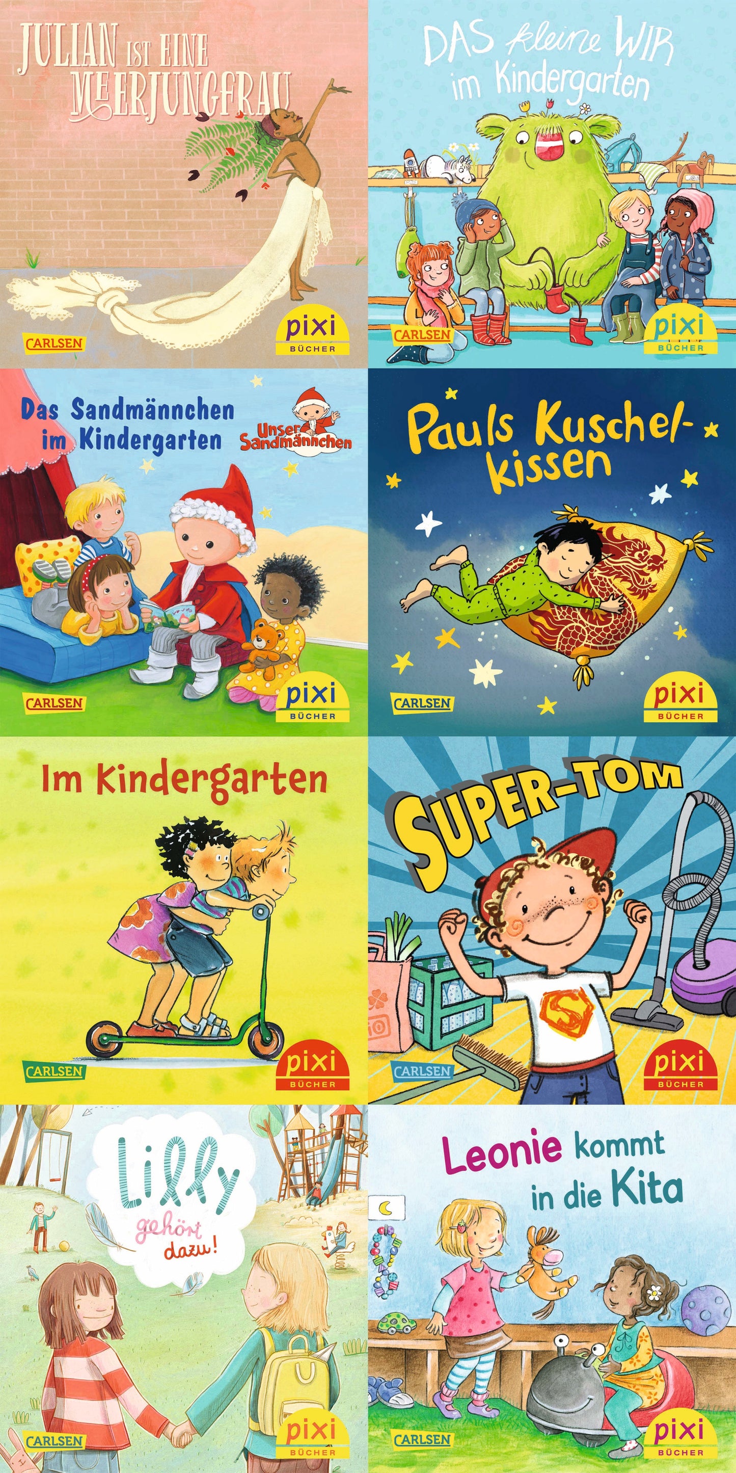 Carlsen Pixi-Box 286: Pixis bunter Kindergarten (8x8 Exemplare) (Deutsch, 2023, Diverse)