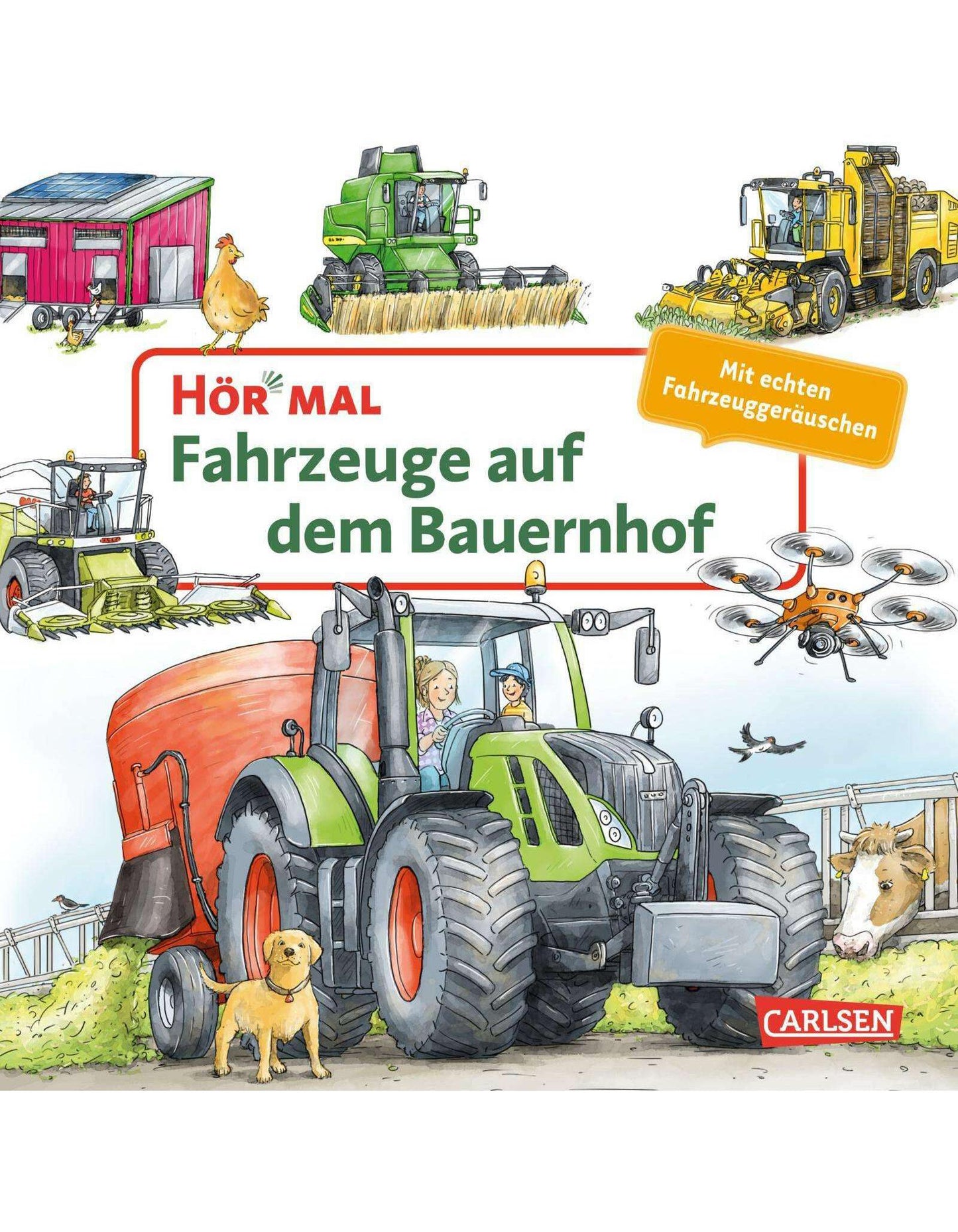 Carlsen Hör mal (Soundbuch): Fahrzeuge auf dem Bauernhof (Deutsch, 2024, Christian Zimmer)