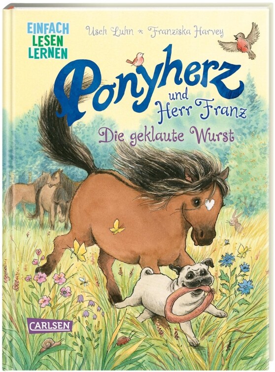 Carlsen Ponyherz und Herr Franz: Die geklaute Wurst (Deutsch, 2023, Franziska Harvey, Usch Luhn)