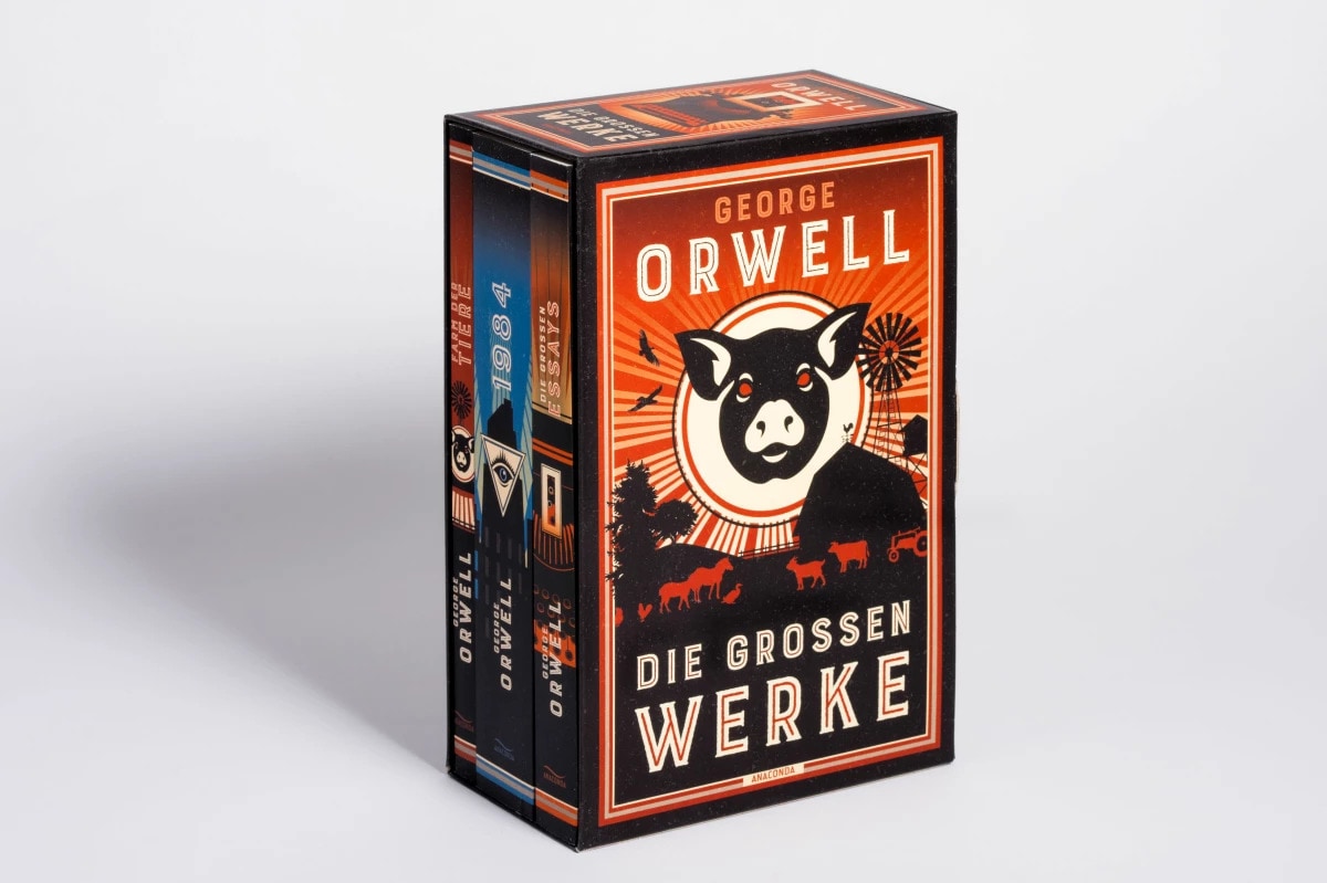 George Orwell, Die grossen Werke. Farm der Tiere, 1984, Die grossen Essays. Im Schuber