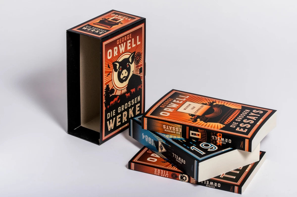 George Orwell, Die grossen Werke. Farm der Tiere, 1984, Die grossen Essays. Im Schuber