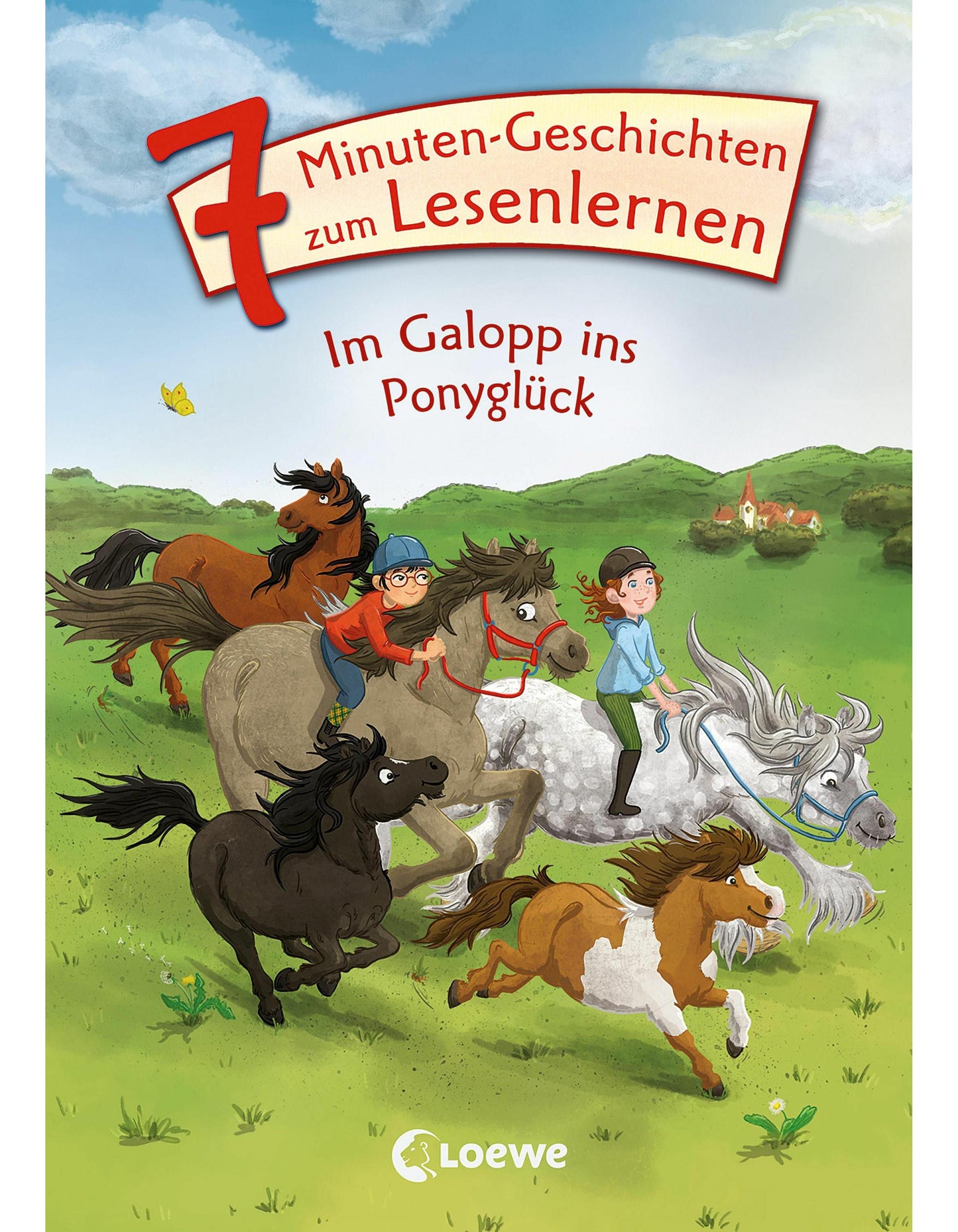 Loewe Verlag Leselöwen - Das Original - 7-Minuten-Geschichten zum Lesenlernen - Im Galopp ins Ponyglück (Deutsch, 2023, Loewe Erstes Selberlesen, Loewe Erstlesebücher)