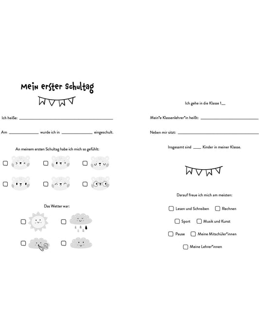 Mein Schulstart Stickerbuch (blau)