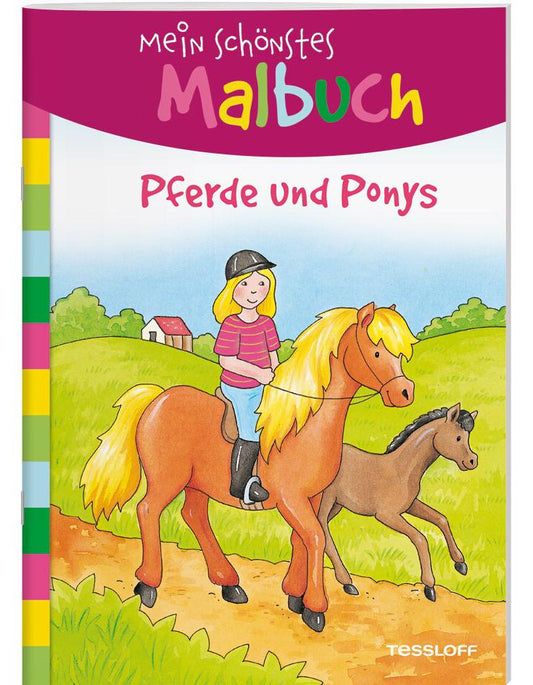 Tessloff Mein schönstes Malbuch. Pferde und Ponys. Malen für Kinder ab 5 Jahren (Deutsch, 2020, Corina Beurenmeister)