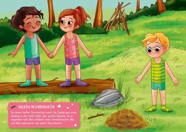 Mein kleines Sticker-Anziehbuch. Im Wald