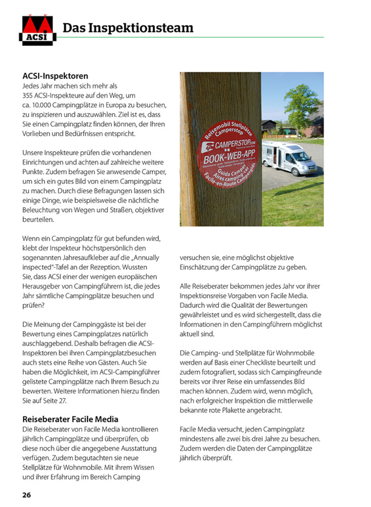 Hallwag Kümmerly+Frey HV ACSI CampingCard&Stellplatzführer (Deutsch, 2024, Hallwag, ACSI)