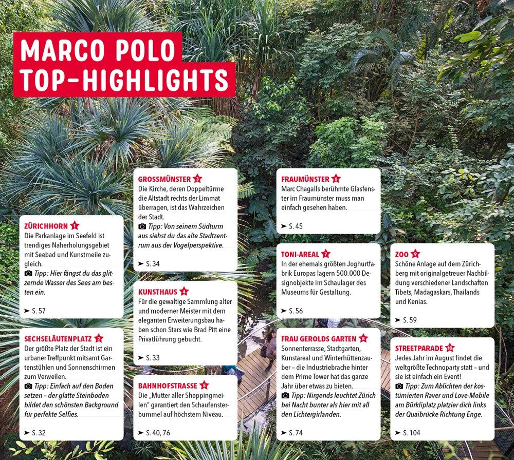 Marco Polo Reiseführer Zürich (Deutsch, 2022, Gabrielle Attinger)