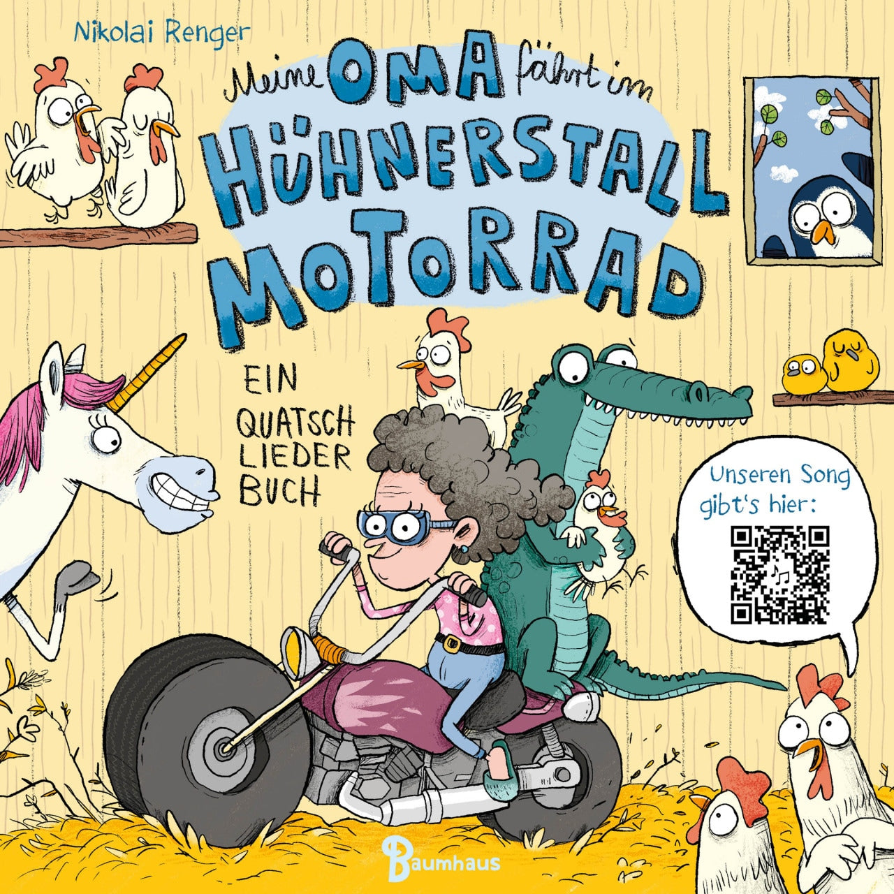 Baumhaus Meine Oma fährt im Hühnerstall Motorrad (Deutsch, 2022, Nikolai Renger)