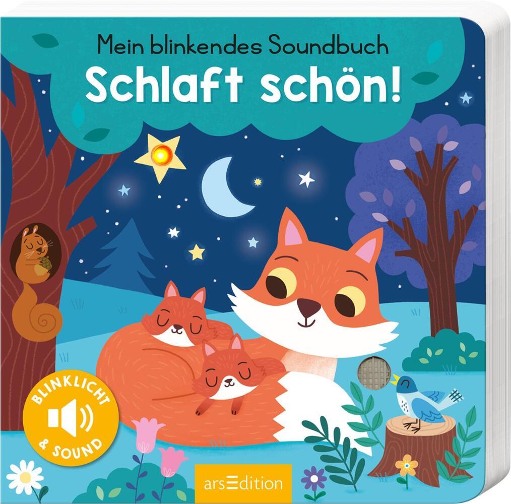 Ars Edition Mein blinkendes Soundbuch - Schlaft schön! (Deutsch, 2022, Maria Höck, Kasia Dudziuk)