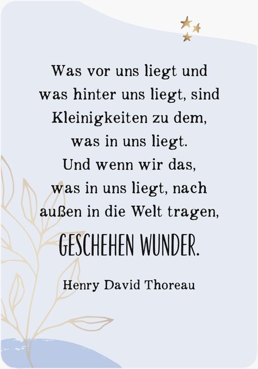 Eines Tages oder Tag eins - Motivationsk