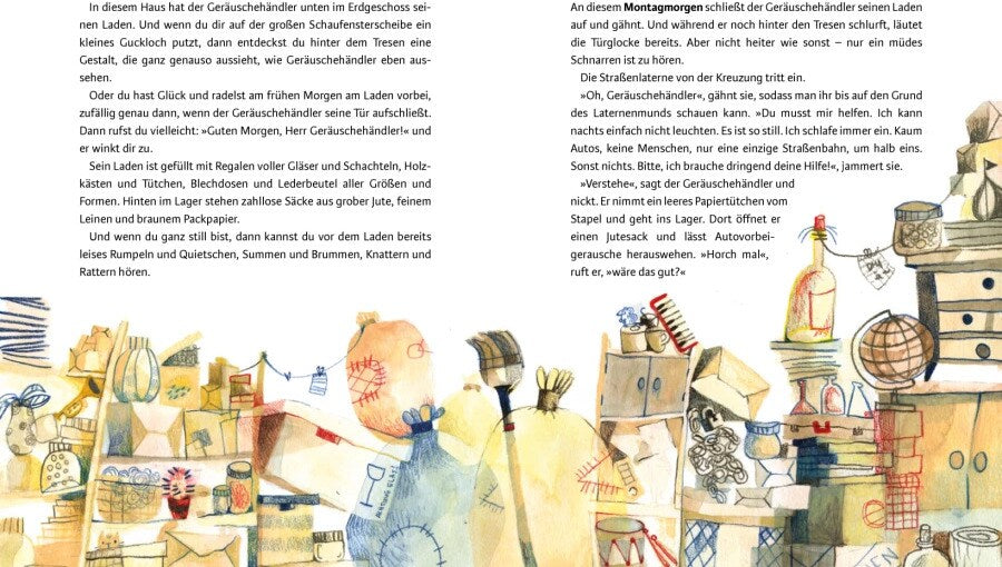 Knesebeck Der Geräuschehändler (Deutsch, 2023, Kathrin Rohmann, Jule Wellerdiek)