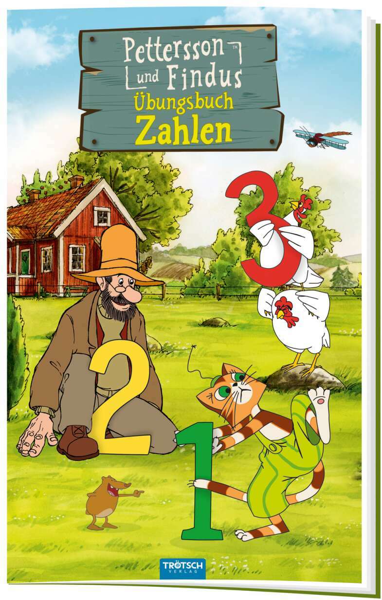 Trötsch Übungsbuch Zahlen Petterson und Findus 24 Seiten (Deutsch, 2021, Trötsch Verlag GmbH & Co.KG)