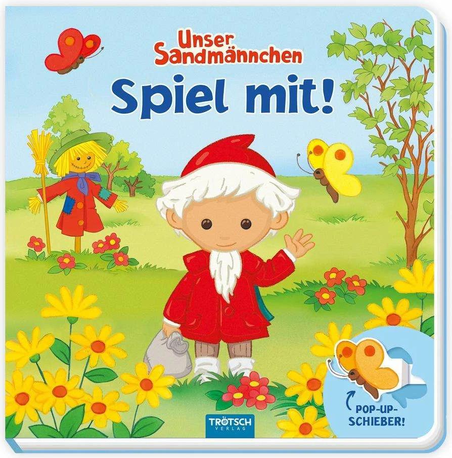 Trötsch Unser Sandmännchen Spiel mit Pappenbuch mit Pop-up-Schiebern
