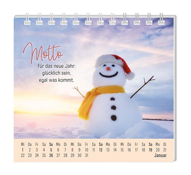 Mini-Kalender 2024 Eine Extraportion Glück für dich!