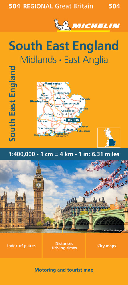 South East England - Michelin Regional Map 504 (Michelin)