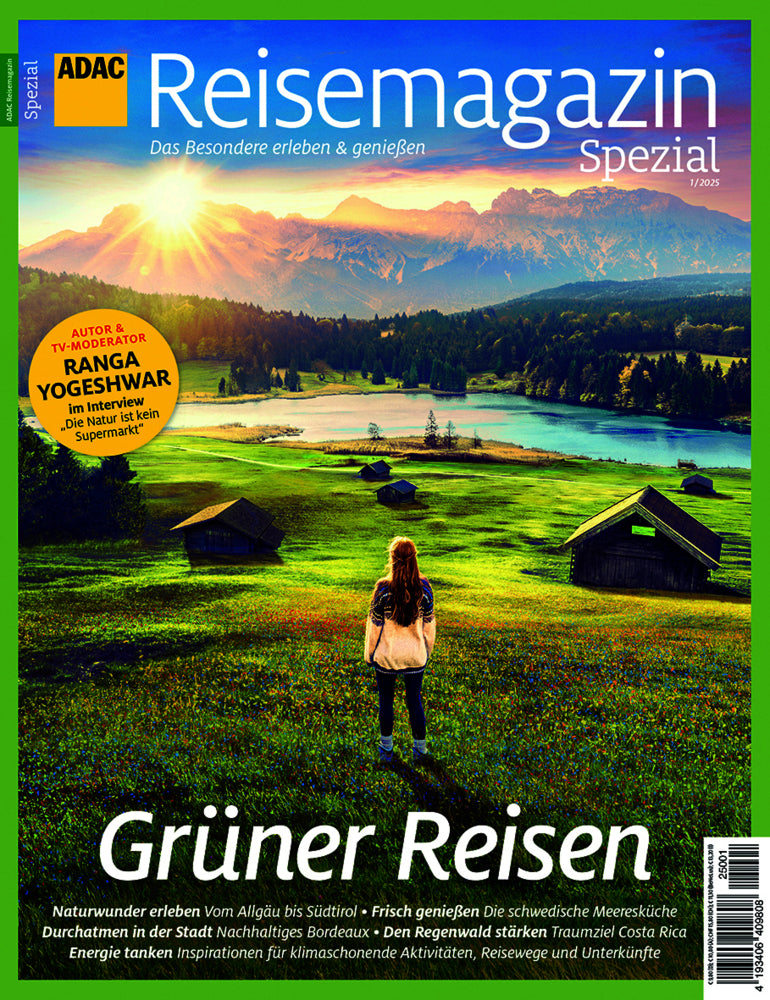 ADAC Reisemagazin mit Titelthema Grüner Reisen (Motor Presse Stuttgart)
