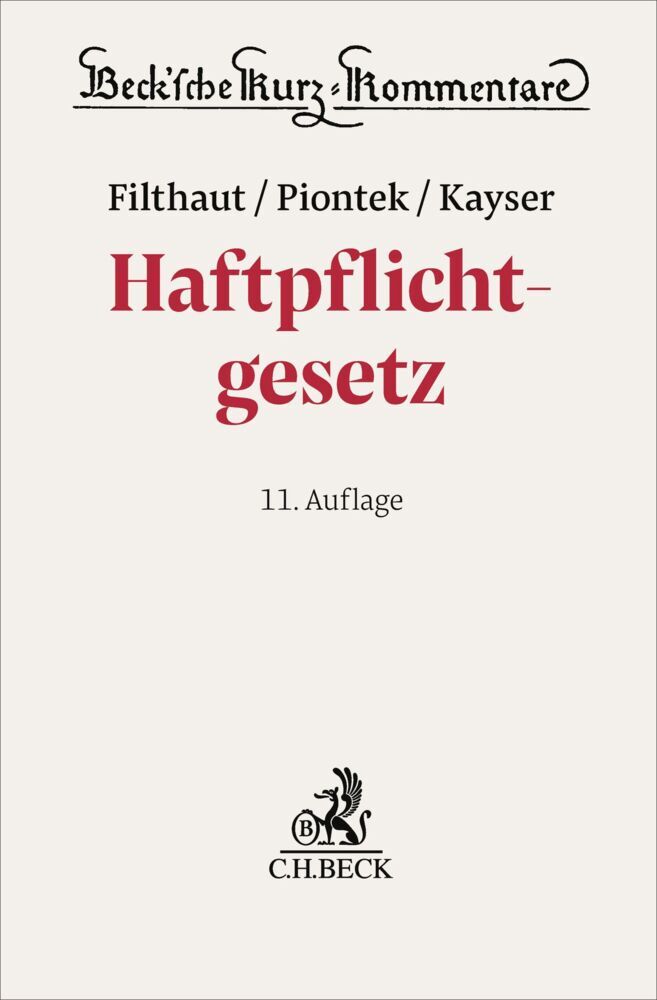 Haftpflichtgesetz. HPflG (Werner Filthaut)