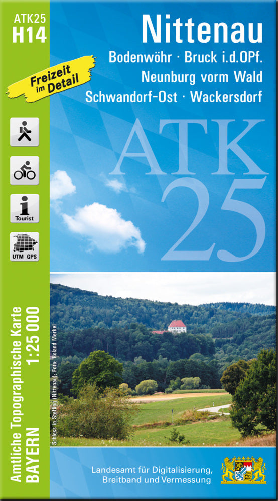ATK25-H14 Nittenau (Amtliche Topographische Karte 1:25000) (Breitband Und Vermessung, Bayern Landesamt Für Digitalisierung)