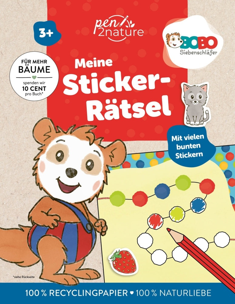 Bobo Siebenschläfer - Meine Sticker-Rätsel (Pen2Nature)