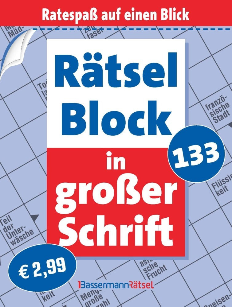 Rätselblock in großer Schrift 133 (Eberhard Krüger)