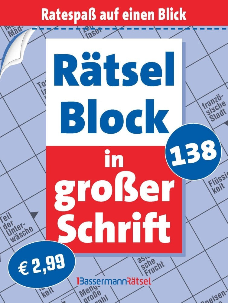 Rätselblock in großer Schrift 138 (Eberhard Krüger)