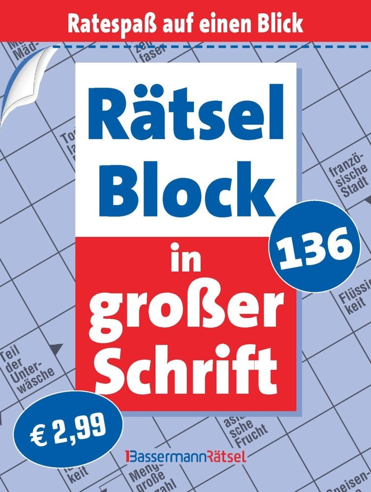 Rätselblock in großer Schrift 136 (Eberhard Krüger)