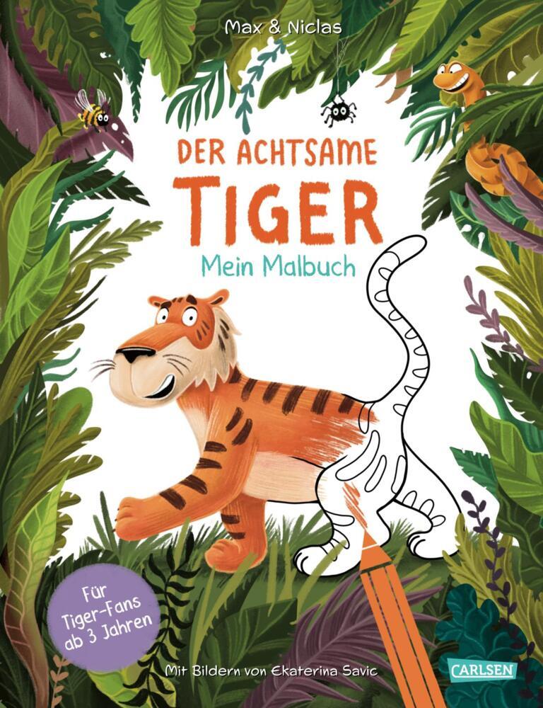 Der achtsame Tiger: Mein Malbuch (Max & Niclas)