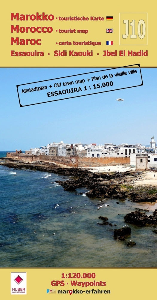 J10: Essaouira - Sidi Kaouki - Jbel El Hadid + Altstadtplan Essaouira (A. + B. Conrad)