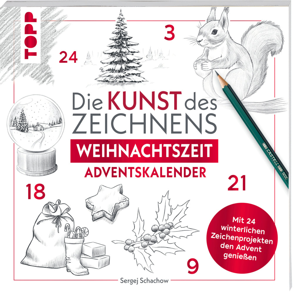 Kunst des Zeichnens Weihnachtszeit - Adventskalender (Sergej Schachow)