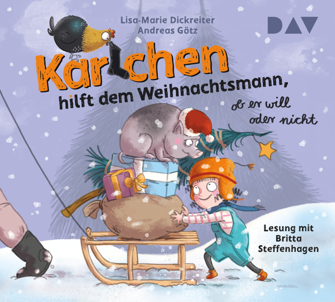 Karlchen hilft dem Weihnachtsmann, ob er will oder nicht, 4 Audio-CD (Lisa-Marie Dickreiter)