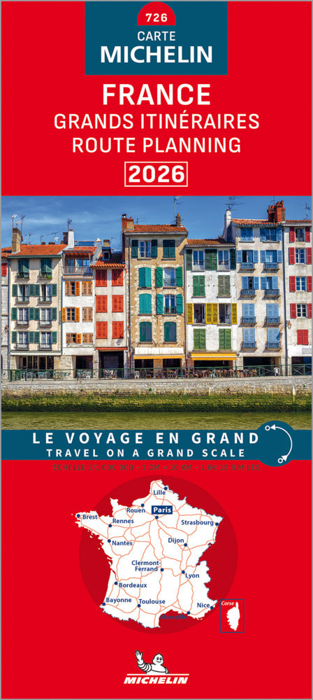 France Route Planning 2026 - Michelin National Map 726 (Michelin)