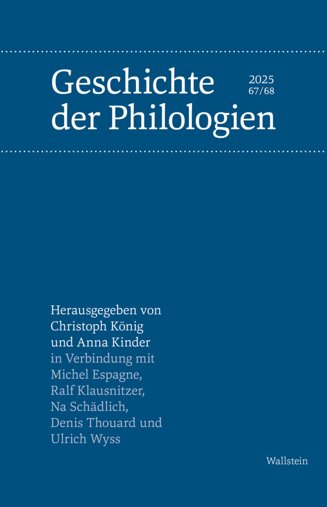 Geschichte der Philologien (Anna Kinder)