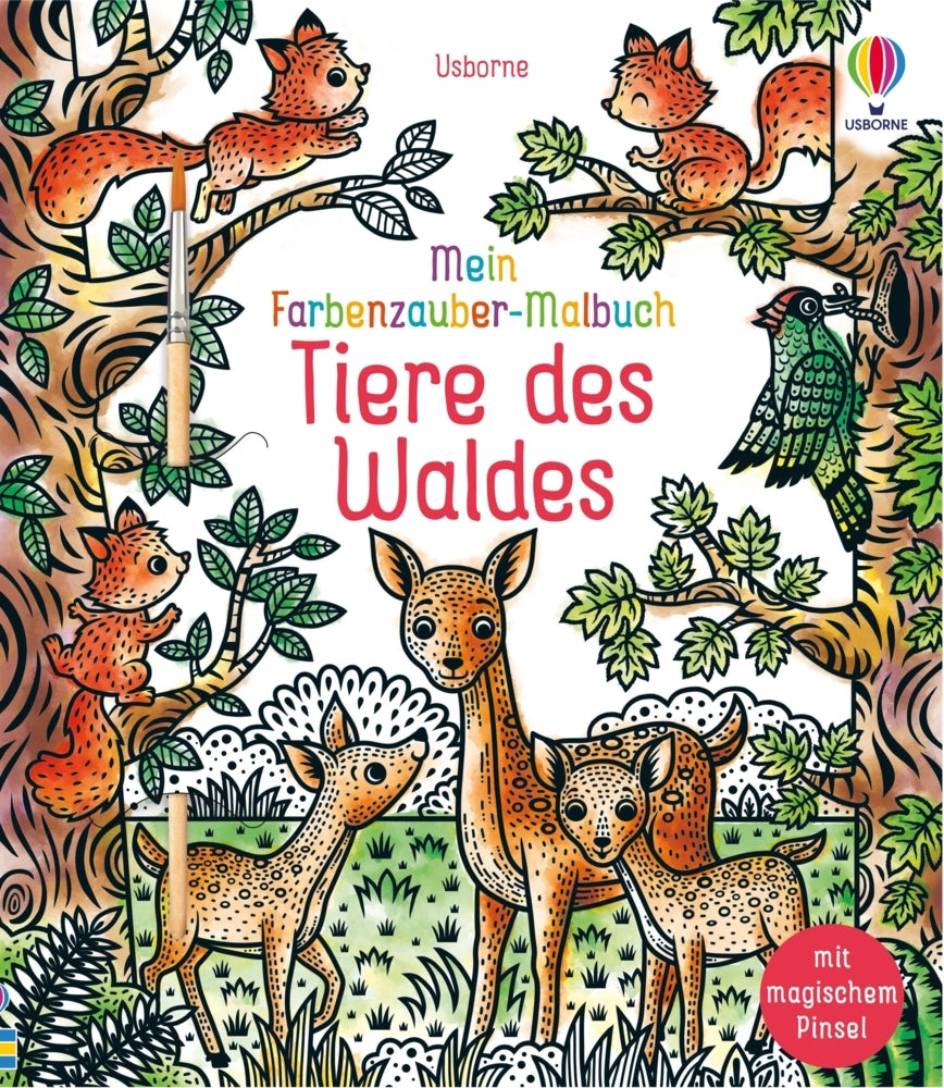Mein Farbenzauber-Malbuch: Tiere des Waldes (Brenda Cole)