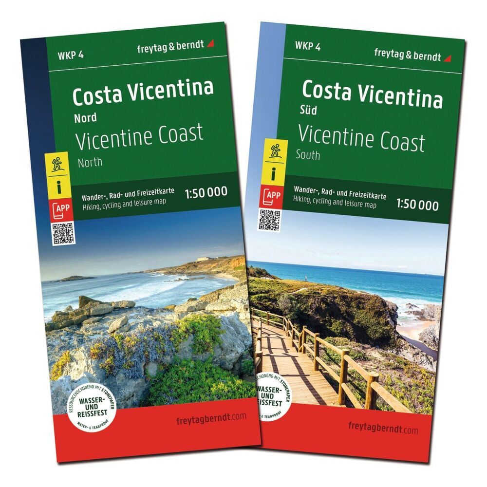 freytag & berndt Wanderkarten-Set Costa Vicentina 1:50.000