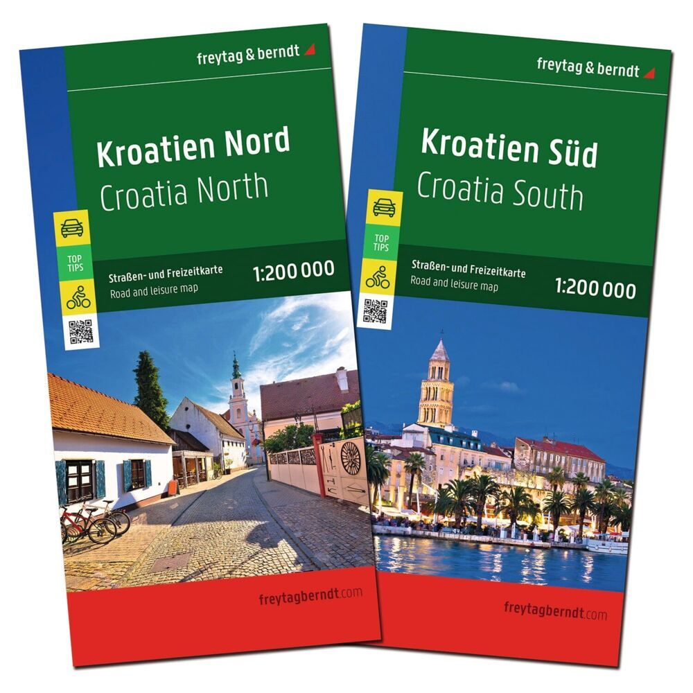 freytag & berndt Straßenkarte Kroatien Set 1:200.000