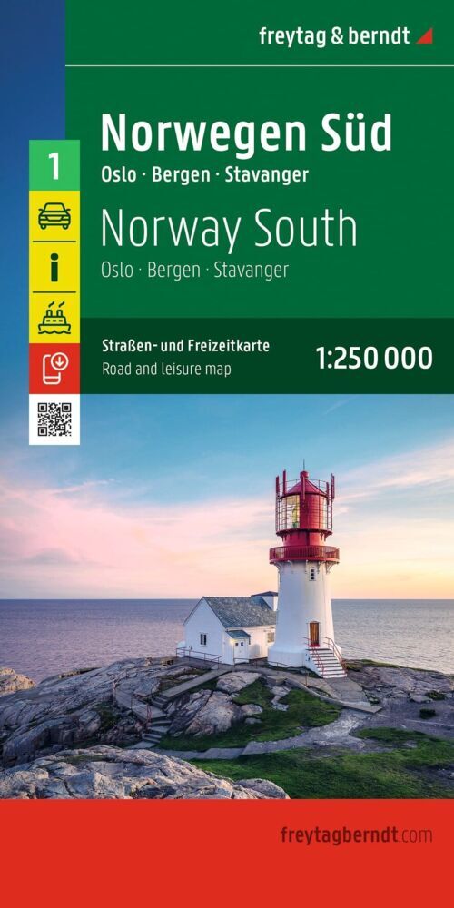freytag & berndt Straßenkarte Norwegen Süd 1:250.000