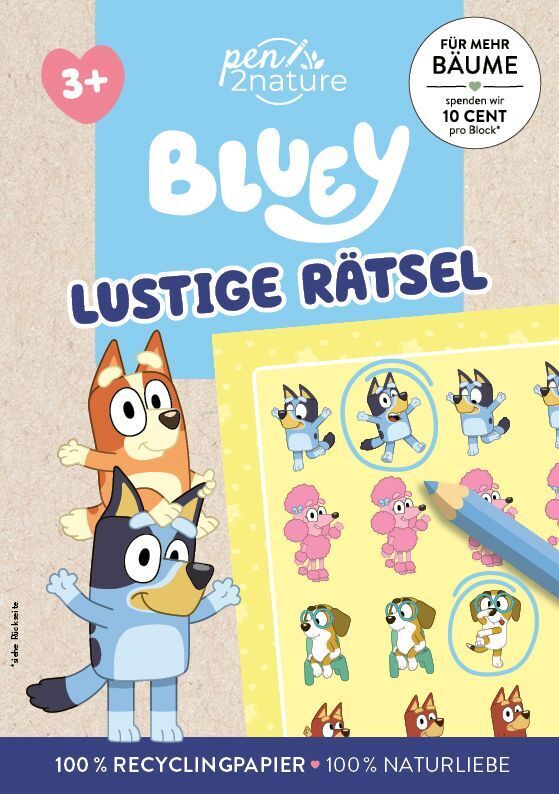 Bluey - Lustige Rätsel (Pen2Nature)