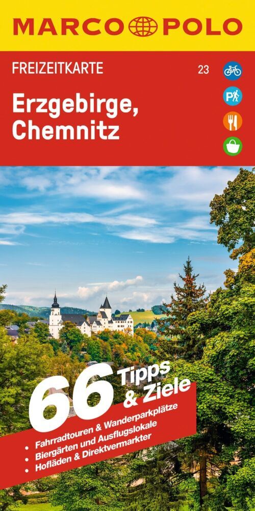 MARCO POLO Freizeitkarte 23 Erzgebirge, Chemnitz 1:100.000