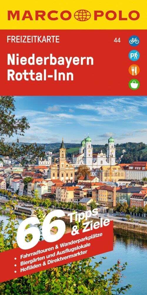 MARCO POLO Freizeitkarte 44 Niederbayern, Rottal-Inn 1:130.000