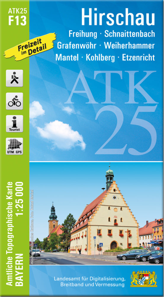 ATK25-F13 Hirschau (Amtliche Topographische Karte 1:25000) (Breitband Und Vermessung, Bayern Landesamt Für Digitalisierung)