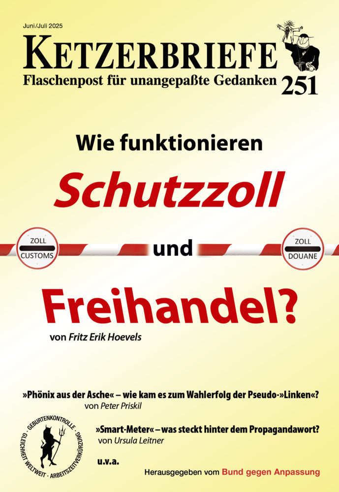 Wie funktionieren Schutzzoll und Freihandel? (Fritz Erik Hoevels)
