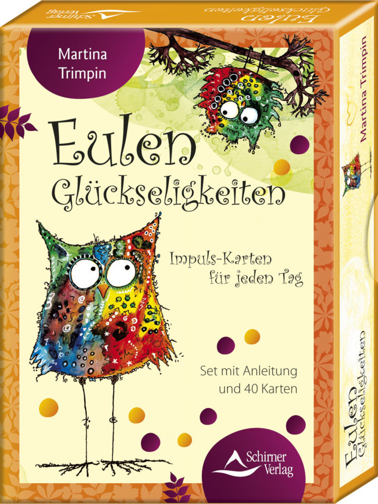 Eulen-Glückseligkeiten - Impuls-Karten für jeden Tag (Martina Trimpin)