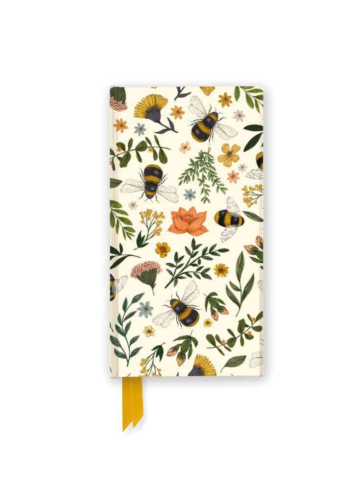 Schmales Hardcover-Notizbuch: Jade Mosinski, Gartenbienen (Flame Tree Publishing)