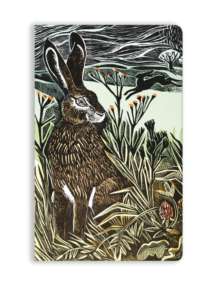 Premium Softcover Notizbuch: Angela Harding, Versteckter Hase (Flame Tree Publishing)