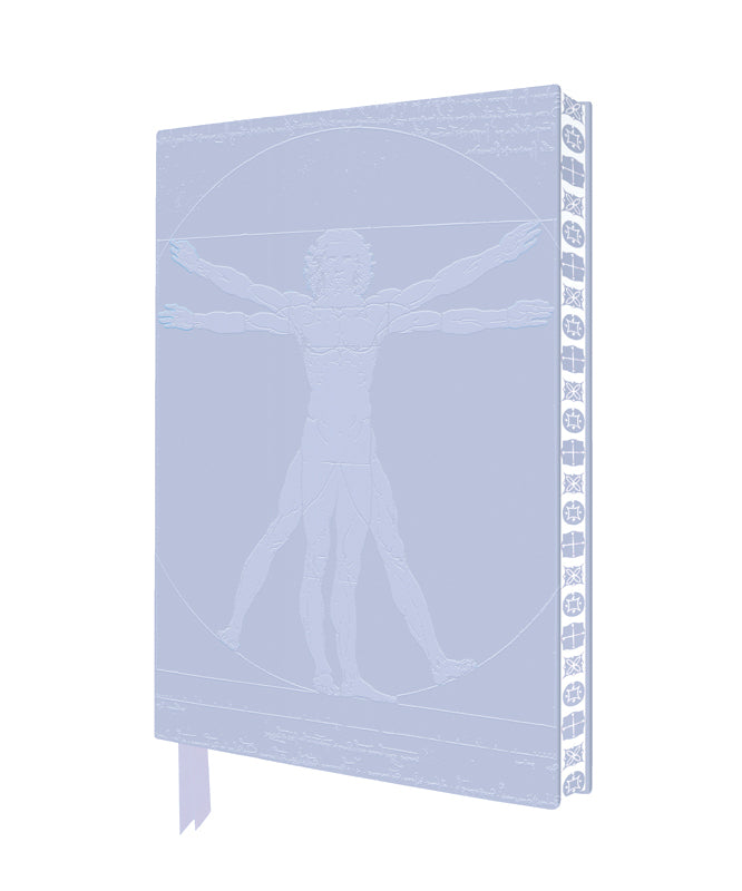 Exquisit Premium Notizbuch DIN A5: Leonardo da Vinci, Vitruvianischer Mensch (Flame Tree Publishing)