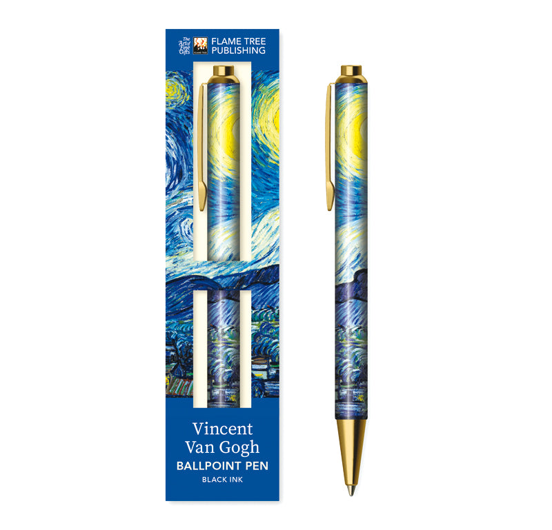 Premium Kugelschreiber: Vincent van Gogh, Sternennacht (Flametree Publishing)