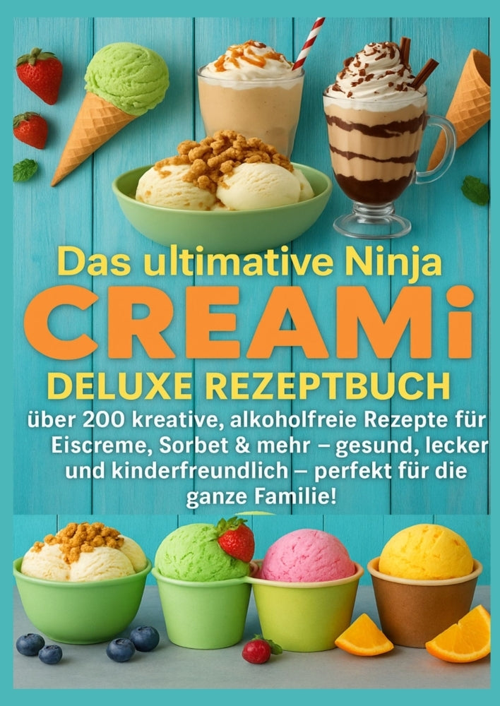 Das ultimative Ninja CREAMi Deluxe Rezeptbuch - über 200 Ideen für gefrorene Leckereien mit der 10-in-1-Eismaschine mit 3 Behältern (Marie Leckerbissen)